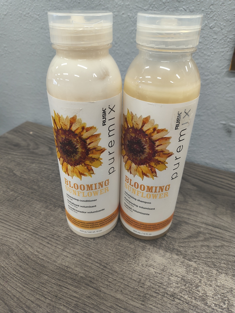 Rusk Puremix Blooming Sunflower Shampoo & Conditioner - Cream/Yellow
